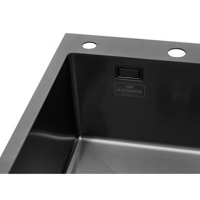Комплект кухонной мойки KRP Schwarze - 7849LHM PVD