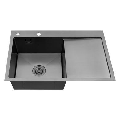 Комплект кухонной мойки KRP Schwarze - 7849LHM PVD