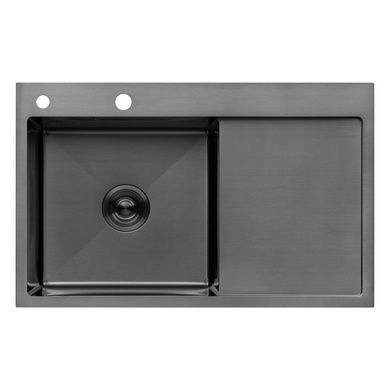 Комплект кухонной мойки KRP Schwarze - 7849LHM PVD