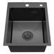 Комплект кухонної мийки Kroner KRP Schwarze 40х50HM PVD ST08 Grafite