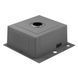 Комплект кухонної мийки Kroner KRP Schwarze 50х50HM PVD ST07 Grafite