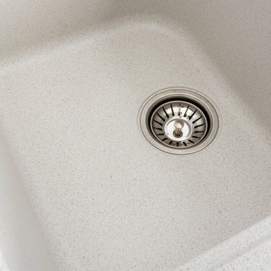 Гранитная мойка для кухни Platinum 7950 Equatoria матовая Белая в точку