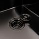 Кухонна мийка CM 65*50 R чорна PVD VALESO Handmade (круглий сифон 3,0/0,8)