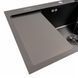 Кухонна мийка CM 65*50 R чорна PVD VALESO Handmade (круглий сифон 3,0/0,8)
