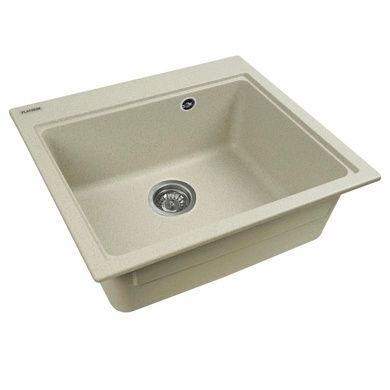 Гранитная мойка для кухни Platinum 5852 VESTA матовая Топаз