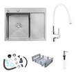 Комплект кухонної мийки KRP C031WHI Geb&uuml;rstet-6350LHM