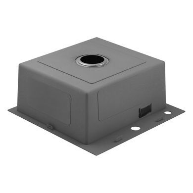 Комплект кухонної мийки Kroner KRP Schwarze 45х45HM PVD ST07 Grafite