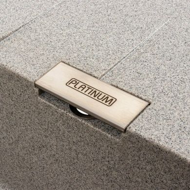 Гранітна мийка для кухні Platinum 7850 ROMA матова (сіра)