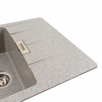 Гранітна мийка для кухні Platinum 7850 ROMA матова (сіра)