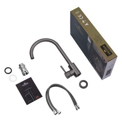 Комплект кухонної мийки KRP Schwarze - 4545HM PVD