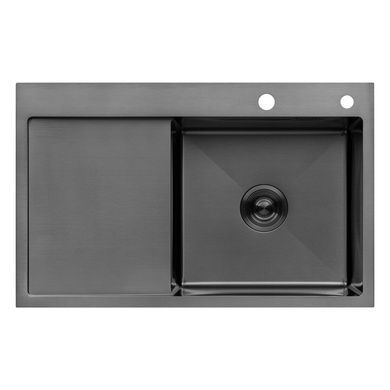 Комплект кухонної мийки KRP Schwarze - 7849RHM PVD