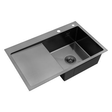 Комплект кухонної мийки KRP Schwarze - 7849RHM PVD