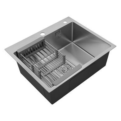 Комплект кухонной мойки Kroner KRP Geb&uuml;rstet - 6050HM C03111BLK