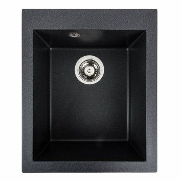 Гранітна мийка для кухні Platinum 4150 SOKIL матовий Карбон