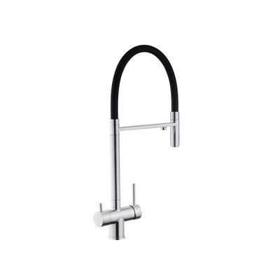 Змішувач для кухні з підключенням до фільтра Kroner KRP Edelstahl Klassisch - ESG03815BLK