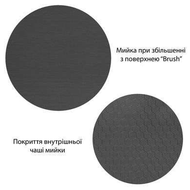 Кухонная мойка Kroner KRP Derby - 6050HM PVD (2,5/0,5 мм)