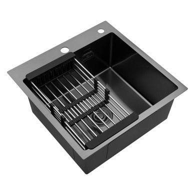 Комплект кухонной мойки KRP Schwarze - 5050HM PVD Ersel