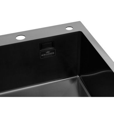 Комплект кухонной мойки KRP Schwarze - 5050HM PVD Ersel