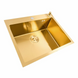 Комплект кухонної мийки Platinum Handmade 60*50 PVD Gold NES-JL7