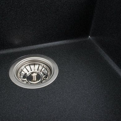 Гранітна мийка для кухні Platinum 5149 FIESTA матовий Карбон