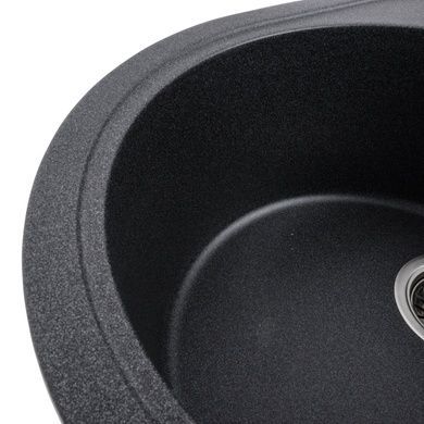 Гранитная мойка для кухни Platinum 5847 ONYX матовый Карбон