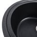 Гранитная мойка для кухни Platinum 6250 SOUL матовий Карбон