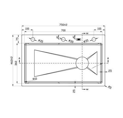 Кухонна мийка Valeso Handmade CM 75*46B Workstation з нержавіючої сталі