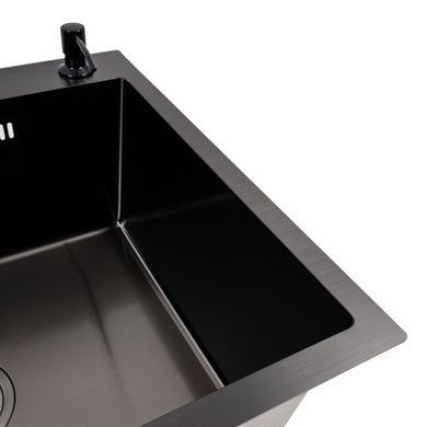 Комплект кухонной мойки Valeso 60х50HM PVD Kitchen Line Grafite
