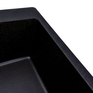 Гранитная мойка для кухни Platinum 7850 Bogema матовая (черная Gold)