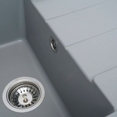 Гранітна мийка для кухні Platinum 6550 INTENSO матова Сірий мусон