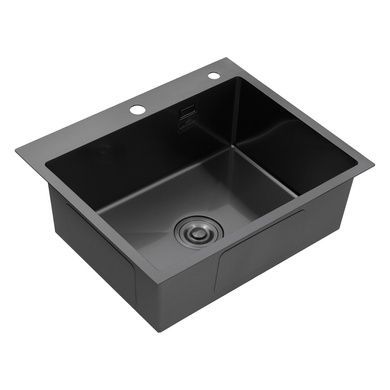 Комплект кухонної мийки KRP Schwarze - 6050HM PVD