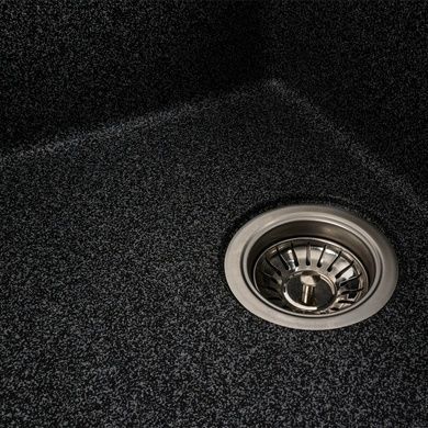 Гранітна мийка для кухні Platinum 6250 ZIRKONE матовий Графіт