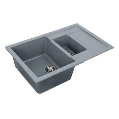 Гранитная мойка для кухни VALESO TOSKANA 7850W матовая Серый муссон
