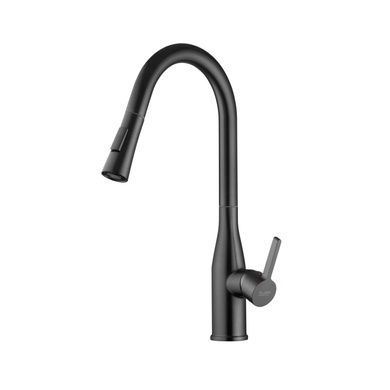 Комплект кухонной мойки Kroner KRP Schwarze 78х49HM PVD ST08 Grafite