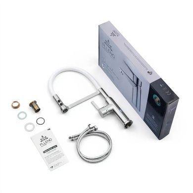 Комплект кухонної мийки Valeso 60х50HM WHI16