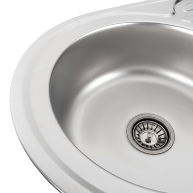 Кухонная мойка из нержавеющей стали Platinum 7750 САТИН (0.6/170 мм)