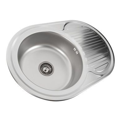 Кухонная мойка из нержавеющей стали Platinum 7750 САТИН (0.6/170 мм)