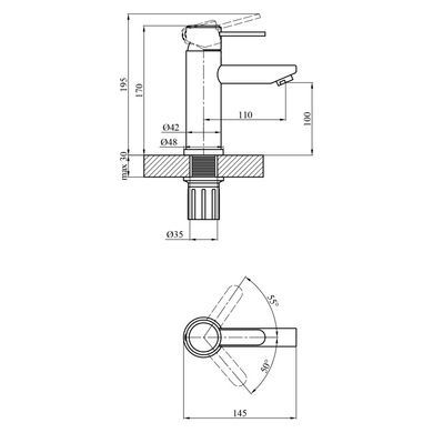 Набор 2 в 1 для ванной комнаты Agua Elposo &ndash; INOX064АМ