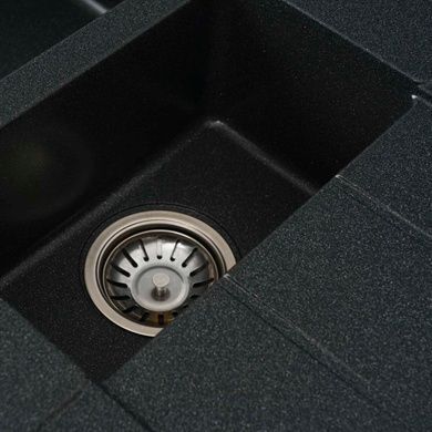 Гранітна мийка для кухні Platinum 7850W TOSKANA матова Антрацит