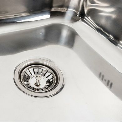 Кухонная мойка из нержавеющей стали Platinum 8060 L ПОЛИРОВКА (0,7/160 мм)