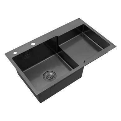 Комплект кухонной мойки KRP Schwarze - 7848LHM PVD