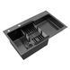 Комплект кухонной мойки KRP Schwarze - 7848LHM PVD
