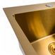 Кухонна мийка 50*50 PVD Gold Valeso Handmade (сифон круглий, 3,0/0,8)