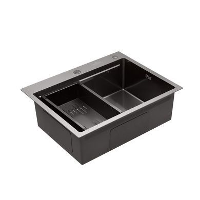 Комплект кухонної мийки KRP Schwarze - 6350HM PVD