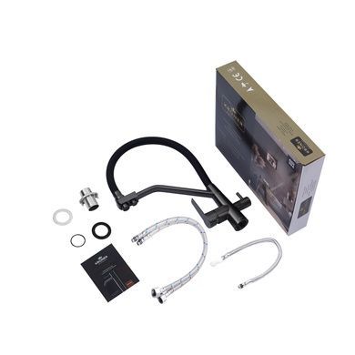 Комплект кухонної мийки KRP Schwarze - 6350HM PVD