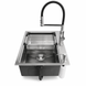 Комплект кухонної мийки Kroner KRP Geb&uuml;rstet 63х50HM ST04 BLK