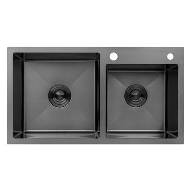 Комплект кухонної мийки 7843ZHM PVD Schwarze - FlexFlow