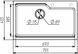 Гранітна мийка для кухні VALESO NIKA 7545 матова Антрацит