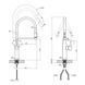 Комплект кухонной мойки Valeso 50х50HM WHI16 Kitchen Line